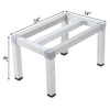 Aluminum Dunnage Rack 1000 Lbs Capacity, Heavy Duty Commercial Storage Rack for Restaurant Supermarket Kitchen, Silver - 2 of 4