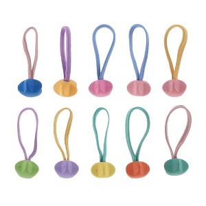 Unique Bargains Women's Creativity Cute Hair Ropes Assorted Color 10 Pcs - 1 of 3