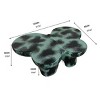 47.2" Modern Irregular Butterfly Coffee Table, Black and Beige Fiberglass Accent Table for Living Room or Office -3irtyhousy - 4 of 4