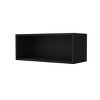 GlasFlength Kitchen Storage Kitchen Wall Cabinet Open Shelves Cabinet Rectangular Storage Cupboard for Kitchen, Black, 30"*12.5"*12" - 3 of 4