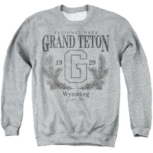 Men's Grand Teton National Park Pine Wreath Crewneck Sweatshirt - 1 of 4