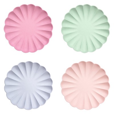 Meri Meri Large Multicolour Compostable Plates (Pack of 8)