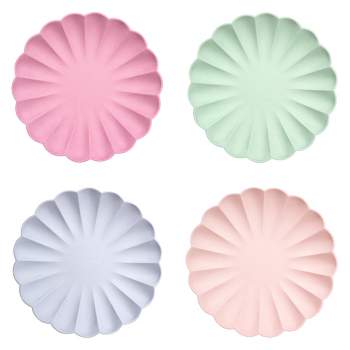 Pale Pink Simply Eco Large Plates (Set of 8)