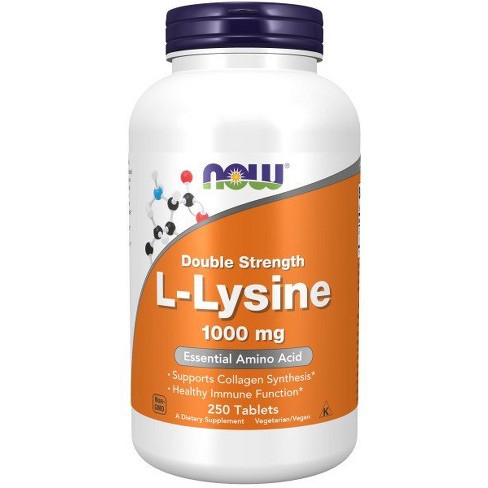 Double Strength L-Lysine 1,000 mg by Now Foods  -  250 Tablet - image 1 of 3