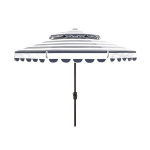 Vienna 9Ft Round Double Top Crank Umbrella - PAT8211 - Safavieh - 1 of 4