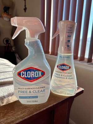 Clorox Free & Clear Ready-to-use Disinfecting Mist - 14oz : Target