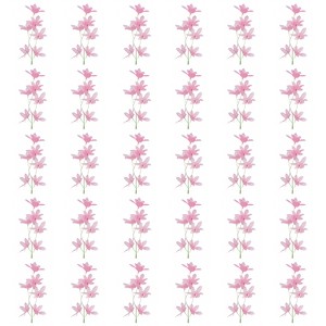 Unique Bargains Artificial Stems Home Wedding Decoration Headdress Wreath Orchid Fake Flower 30 Pcs - 1 of 4