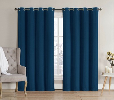 GoodGram 2 Pack Hotel Thermal Grommet 100% Blackout Window Curtain Panels