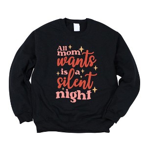 Simply Sage Market Women's Graphic Sweatshirt Mom Wants A Silent Night - 1 of 2