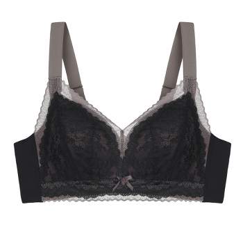 Allegra K Women Lace Front Full Coverage Push Up Non-padded