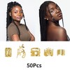 Unique Bargains Hollow-out Hair Cuffs Dreadlock 50 Pcs - 3 of 4