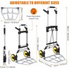 Aluminum Hand Truck Folding Dolly Cart 330 lbs Capacity with Telescoping Handle - 2 of 4