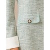 INSPIRE CHIC Women's Tweed Round Neck Formal Work Long Sleeve Sheath Dresses - 4 of 4