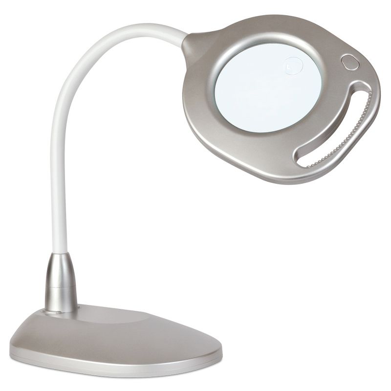 16&#34; 2-In-1 Led Floor Lamp Silver (Includes LED Light Bulb) - OttLite, 4 of 6