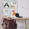Stupell Industries Woodland Animals in Glasses Black Framed Giclee Art (Set of 4) - 3 of 4