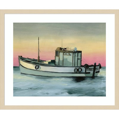 Golden Hour Casting II Coastal Framed Giclee Print