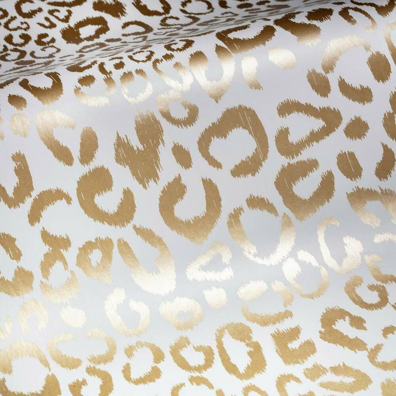 RoomMates Leopard Peel &#38; Stick Wallpaper Gold, 6 of 8