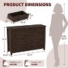 6/7 Drawer Dresser w/ Fluted Design, Wood Chest of Drawers, TV Stand Organizer for Bedroom - 3 of 4