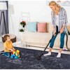 SKRAN Soft and Cozy Area Rug for Comfort and Style, Non-Slip and Machine, Living Room, Bedroom, Kitchen - Black & Gray - 2 of 4