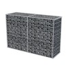 vidaXL Gabion Basket Galvanised Steel 59Inchx19.7Inchx39.4Inch - 3 of 4