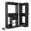 Besiost 71-In Freestanding Closet System Set with Wood Drawers, Corner Closet Organizer with Hanging Rods - 4 of 4