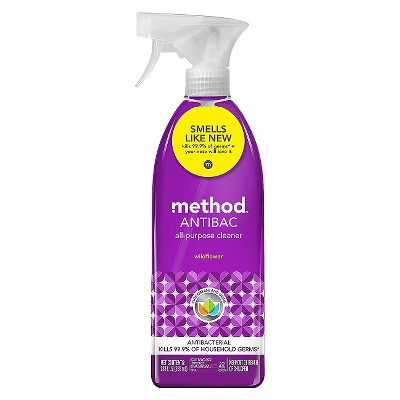 Method Cleaning Products Antibacterial Cleaner Wildflower Spray Bottle 28 fl oz