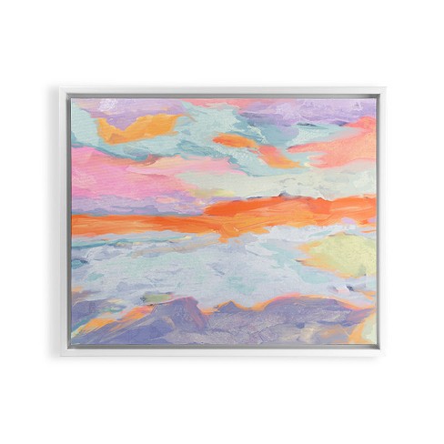 Sewzinski Low Tide Framed Canvas - Society6 - image 1 of 4