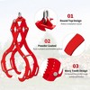 Log Lifting Tongs, Serrated Claw Hook Log Tongs, Heavy Duty Steel Swivel Dragging Tong with Handles for Tractors, Trucks, Forklifts - 2 of 4