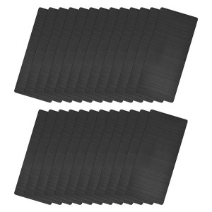 Unique Bargains Stainless Steel DIY Laser Printing Office Engraving Blank Cards - 1 of 4