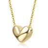 Guili Minimalist Heart Pendant Necklace in White, Gold, or Rose Gold – Delicate, Versatile Accessory for Layering or as a Sentimental Gift - 2 of 2