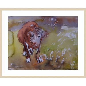 41" x 33" The Bullock by Brenda Brin Booker Wood Framed Wall Art Print - Amanti Art - 1 of 4