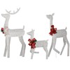 Karl Home  2D Lighted Deer Family Set of 3 Christmas Decoration - 2 of 4
