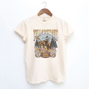 Simply Sage Market Women's Yellowstone Cowboy Ranch Short Sleeve Garment Dyed Tee - 1 of 3