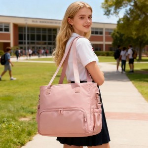 Insulated Lunch Bag for Women with 15.6" Laptop Compartment,Thermal Lunch Box & Work Tote with Multiple Pockets,Leak-Proof Lunch Bag - 1 of 4