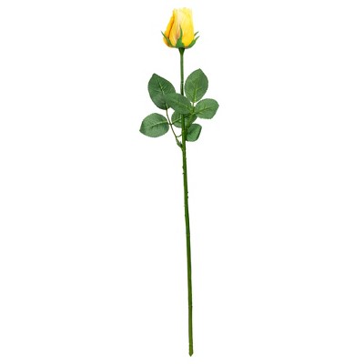Allstate Floral Rose Bud Artificial Floral Stem Spray - 23.5" - Yellow
