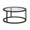 Metal Round Pedastal Coffee Table in Brown - Henn&Hart - 4 of 4