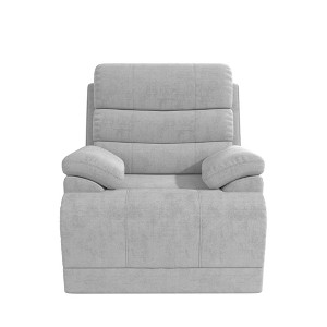 DHP McAllen Recliner Chair, Light Gray Textured Fabric - 1 of 4