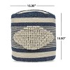 Vynxaria Diamond Handcrafted Fabric Cylindrical Pouf ¨C Stylish & Durable Seating Solution - 2 of 4