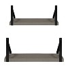 2pc Sudbury Wood and Metal Wall Shelf Set - Kate & Laurel All Things Decor - 4 of 4