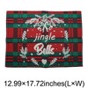 Unique Bargains Christmas Place Mats Linen Red Green White 13"x17.7" 2Pcs - 3 of 4