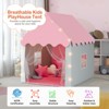 SUGIFT Kids Play Tent House with Lights Large Indoor Outdoor Playhouse with Cotton Mat Breathable Fabric - 3 of 4