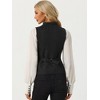 INSPIRE CHIC Women's U-Neck Single-Breasted Jacquard Gothic Steampunk Waistcoat - 3 of 4