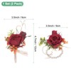 Unique Bargains Wedding Prom Parties Special Events Artificial Flower Wrist Corsage 1 Set - 3 of 4