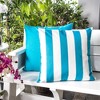 Tramull Horizon Stripe Pillow 20x20 Inches, Indoor Outdoor Decorative Pillow Cover, Water Resistant Solarium Polyester - 3 of 4