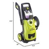 Sun Joe Electric Pressure Washer, Portable 14.5 Amp Corded Power Washer with Wheels, Fixed Brush, Turbo Nozzle and 5 Hose Nozzles, SPX3000-PK1, Green - 2 of 4