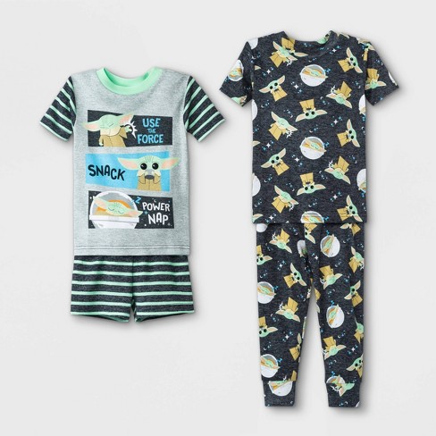 cijfer Immigratie Verst Toddler Boys' 4pc Star Wars Baby Yoda Pajama Set - Gray : Target
