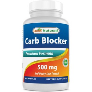 Best Naturals Carb Blocker with White Kidney Bean Extract - 90 Capsules - 1 of 4