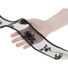 Elerevyo Women's Lace Embroidery Handbag Ribbon Neck Scarf 39.4"x2.8" - 4 of 4