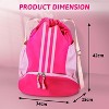 Multi-Sport Drawstring Bag for Youth, Soccer Basketball Backpack with Compartments for Gym Training Equipment - 2 of 4