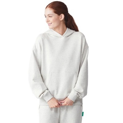 Future Planet Womens Saturn Premium Pullover French Terry Soft Cotton Hoodie Sweatshirt Loose Fit Ash Grey